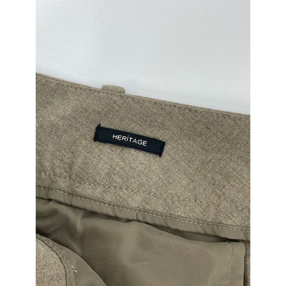 Talbots Heritage Women's Brown Mid Rise Flat Front Wide Leg Career Pants Size 10 - Picture 7 of 12